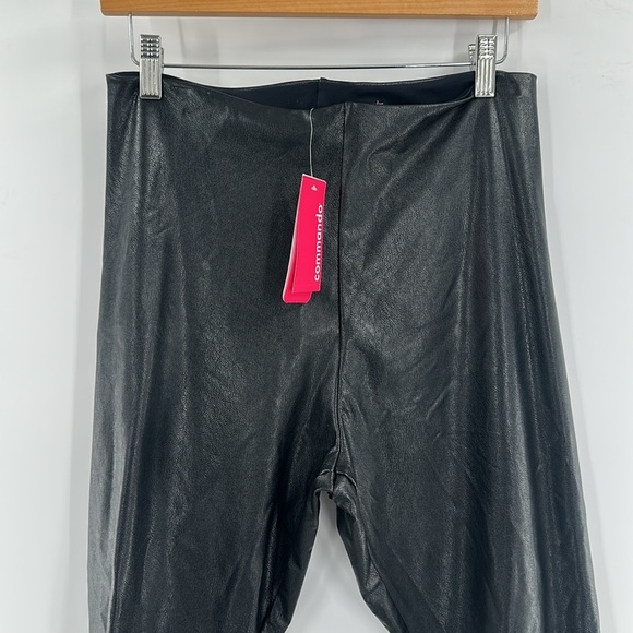 Commando Faux Leather Leggings Black XL NWT - Picture 3 of 7